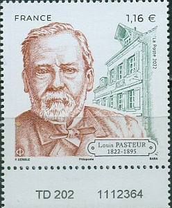 Франция, 2022, Луи Пастер, 1 марка